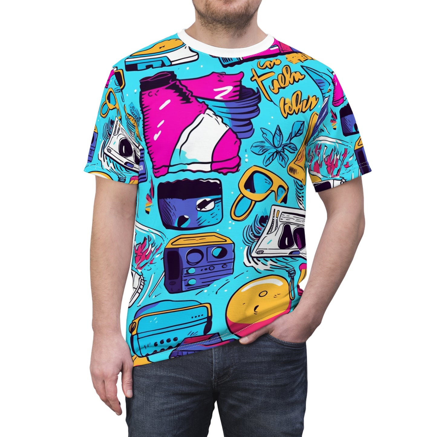 80s cabana design tee