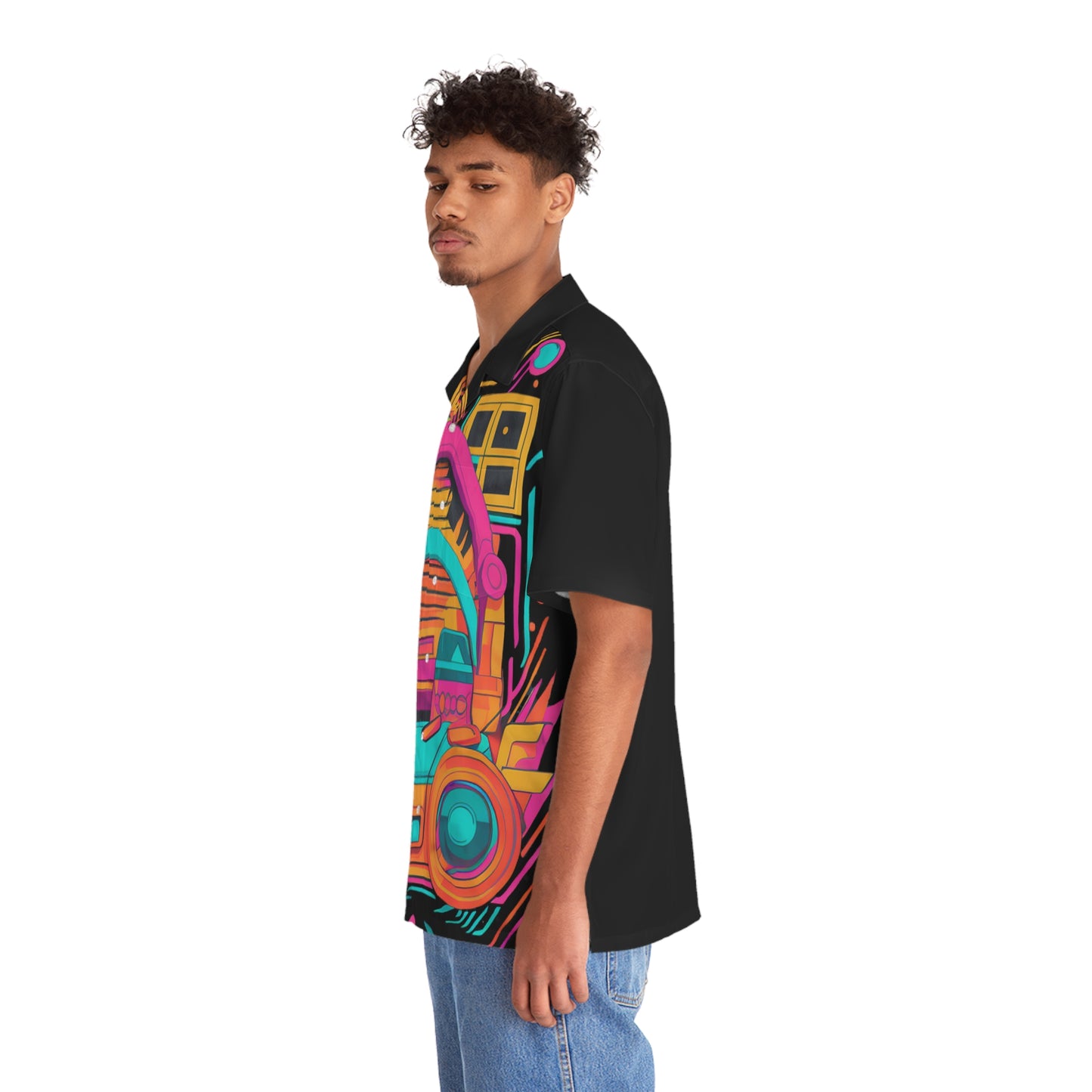 Hawaiian Breeze: 80s Retro T-Shirt