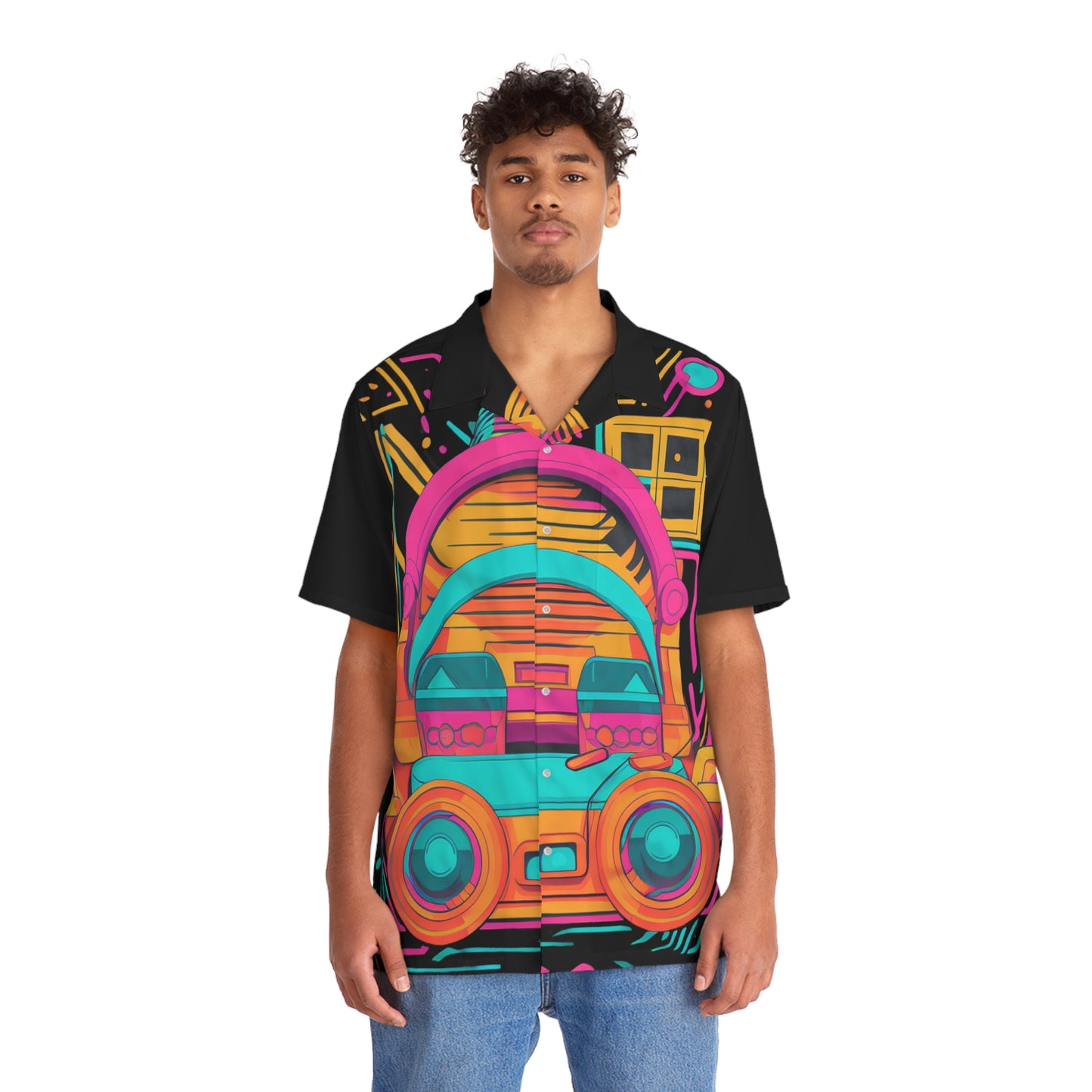 Hawaiian Breeze: 80s Retro T-Shirt