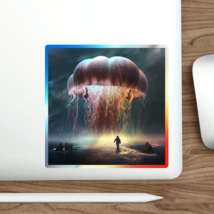 Immortal Jellyfish Holographic Die-cut Stickers