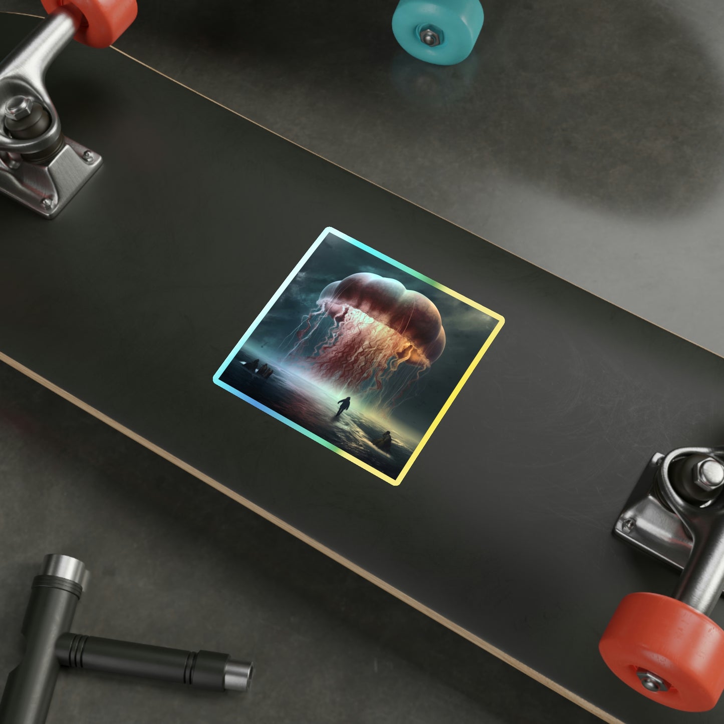 Immortal Jellyfish Holographic Die-cut Stickers