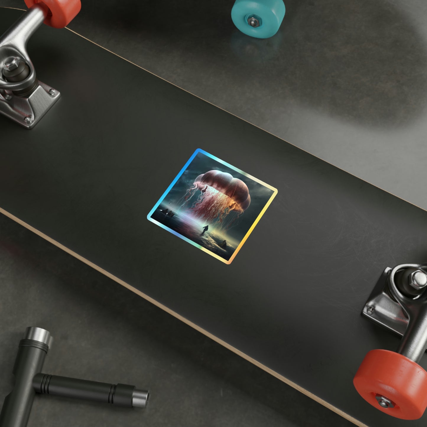 Immortal Jellyfish Holographic Die-cut Stickers