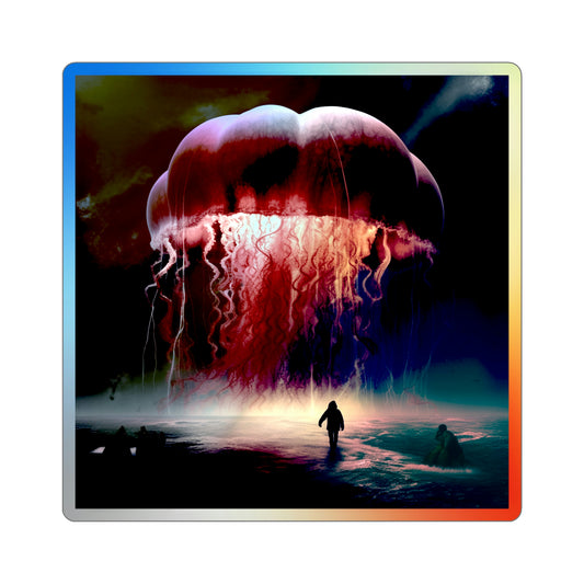 Immortal Jellyfish Holographic Die-cut Stickers